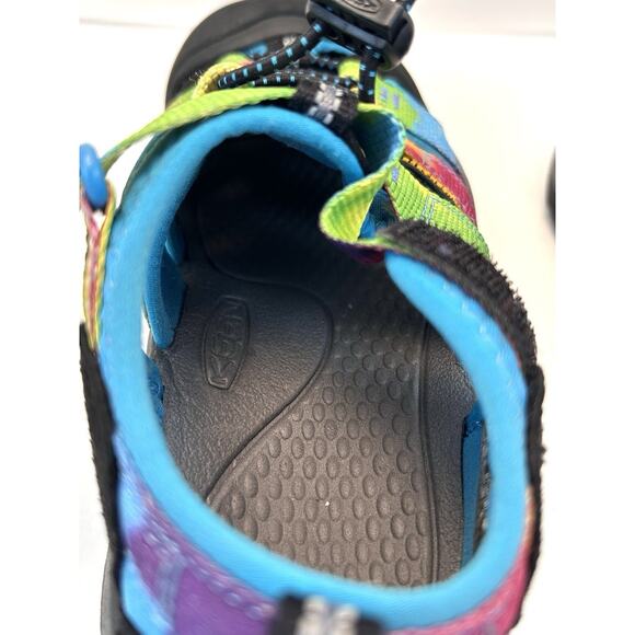 KEEN Unisex Child Newport H2 Closed Toe Water Sandals‎ Rainbow Tie Dye US 1 kids - Picture 11 of 12